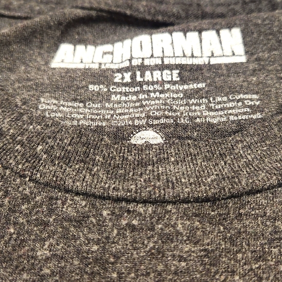 Anchorman Men's 2X Graphic Tee - Picture 3 of 3
